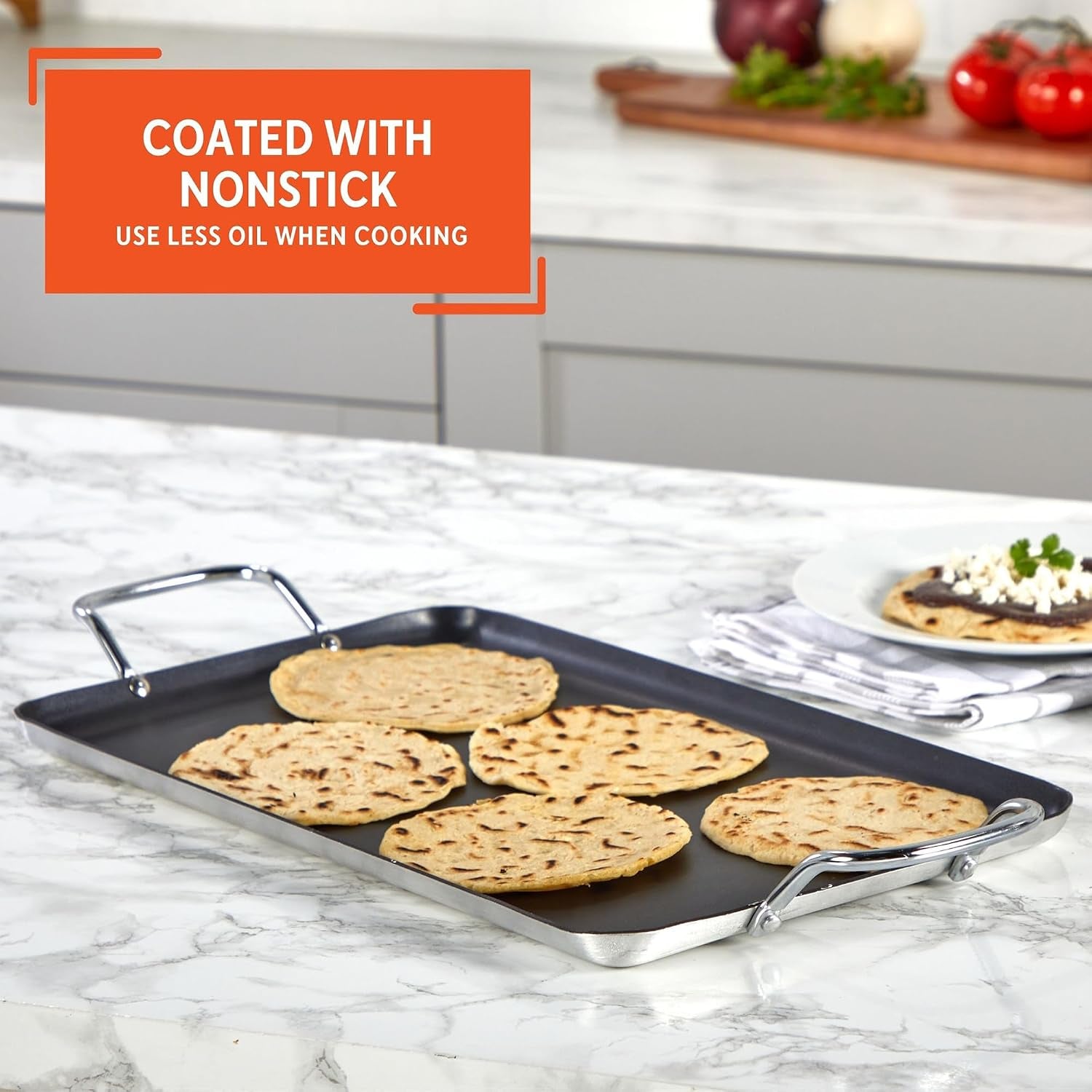 double-burner-griddle-non-stick-20-inch-black-nonstick-coated-surface-dual-side-handles-ideal-for-breakfast-foods-perfect-for-gatherings