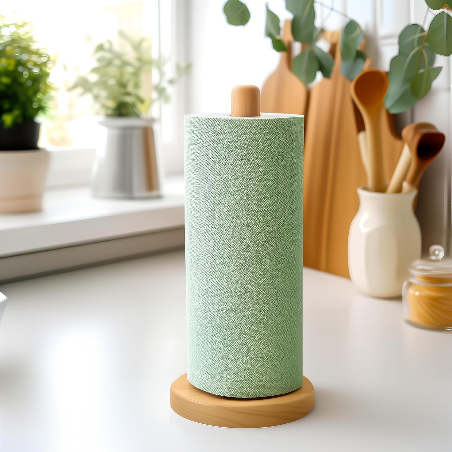 wooden-paper-towel-holder-countertop-solid-freestanding-paper-towel-dispenser-stand-with-non-slip-base