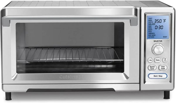 Convection Toaster Oven, 15-Function, 1800W, Stainless Steel | Stainless Steel Toaster Oven with Exact Heat Technology, Nonstick Interior Fits 13" Pizza & Full-Size Chicken, TOB-260N11