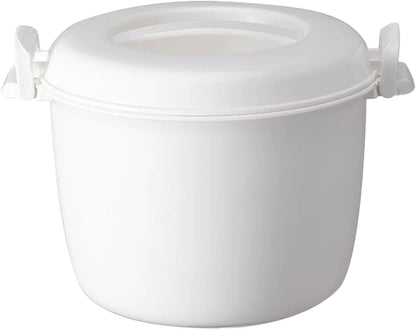 Microwave Rice Cooker, 1.8 Quart/7 Cup Microwave Steamer for Vegetables, Micro Cookware Pot Food Container1
