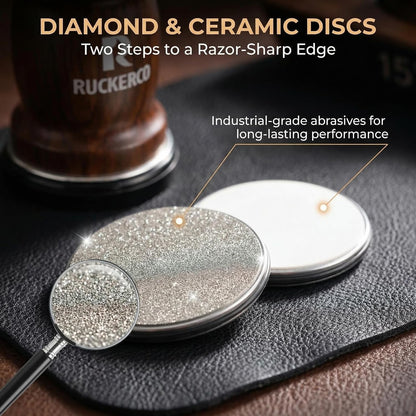 The Original Patented Knife Sharpener Kit, 4 Replaceable Ceramic Grinding Discs,Rolling Knife Sharpener 15& 20& 12& 25 Inclination Angles, Mother'S Day, Father'S Day,Birthday Give to You Love Most6