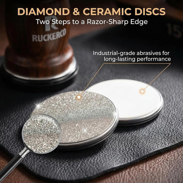 The Original Patented Knife Sharpener Kit, 4 Replaceable Ceramic Grinding Discs,Rolling Knife Sharpener 15& 20& 12& 25 Inclination Angles, Mother'S Day, Father'S Day,Birthday Give to You Love Most6