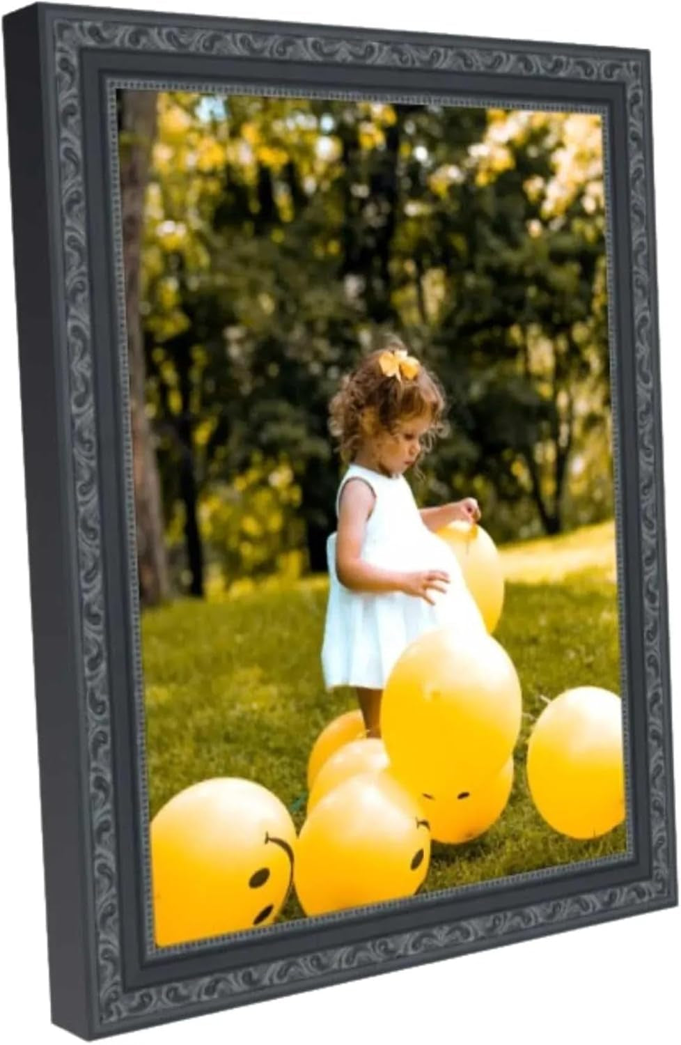 11x16-black-beaded-wood-picture-frame-real-glass