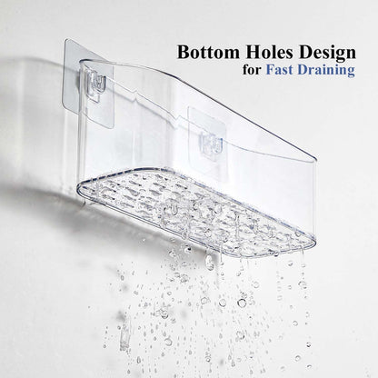 2 Pack Clear Bath Toy Storage Organizer for Baby & Toddler Shower4