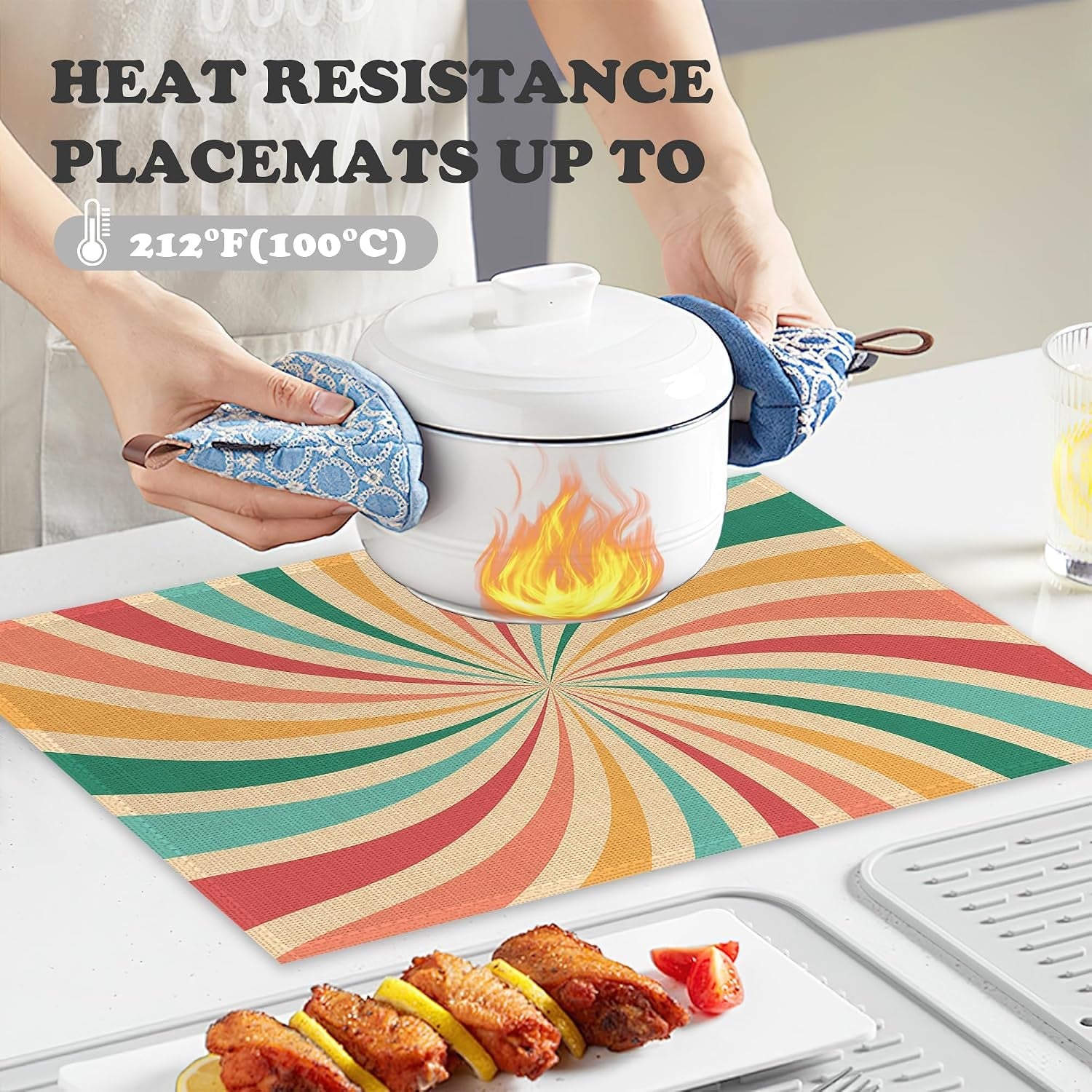 placemats-set-of-6-retro-70s-groovy-linen-table-mats-rainbow-swirl-heat-resistant-place-mats-washable-dining-table-mats-for-indoor-outdoor-kitchen-decor-easy-clean-12-x-18-inch
