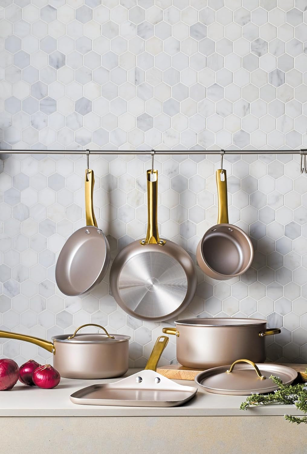 radiant-nonstick-cookware-pots-and-pan-set-with-lids-and-prestige-kitchen-cooking-tools-dishwasher-safe-12-piece-champagne