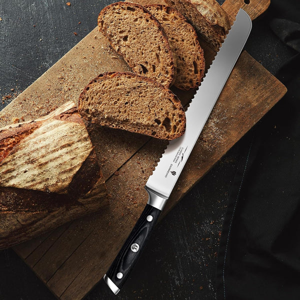 10-Inch Serrated Bread & Sourdough Knife with Wood Handle5
