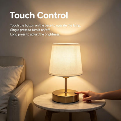 Mini Cordless Table Lamp, Dimmable Rechargeable Nightstand Lamp, Gold5
