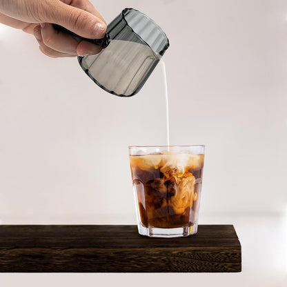 6OZ Glass Measuring Cup, Conical Espresso Cup, Glass Handle, Dark Gray4