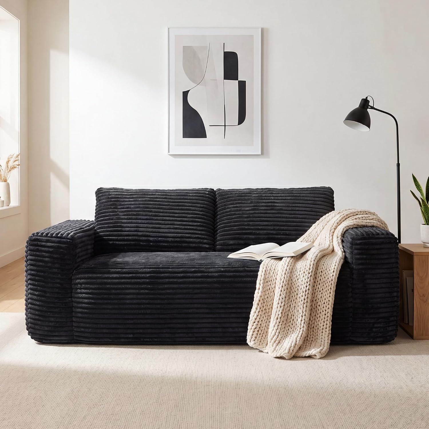 liorin-plush-71-boneless-loveseat-sofa-black-corduroy-no-assembly