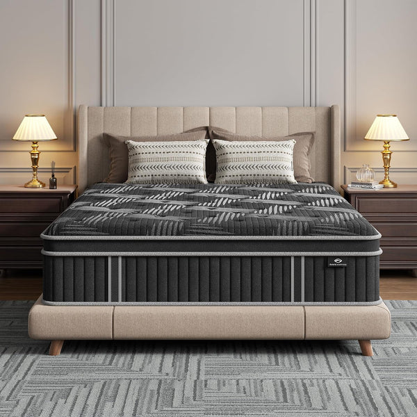 12 Inch Queen Mattress, Pocket Spring Motion Isolation, Certipur-Us3