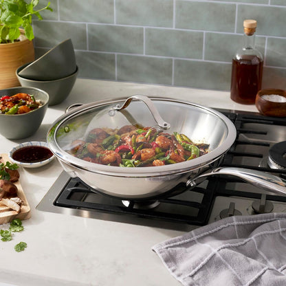 HENCKELS Aragon 12.5-Inch Stainless Steel Wok with Lid2