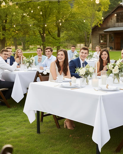 Rectangle Table Cloth 2 Pack [60X102 Inches, White]8