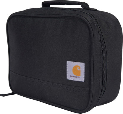 Carhartt Insulated Lunch Cooler for Men and Women, Fully Insulated Lunch Pale for Everyday Use, 4 Can (Black)1