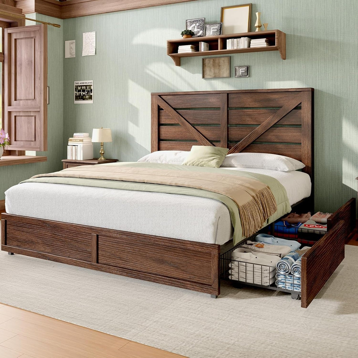 queen-size-farmhouse-bed-frame-with-4-storage-drawers