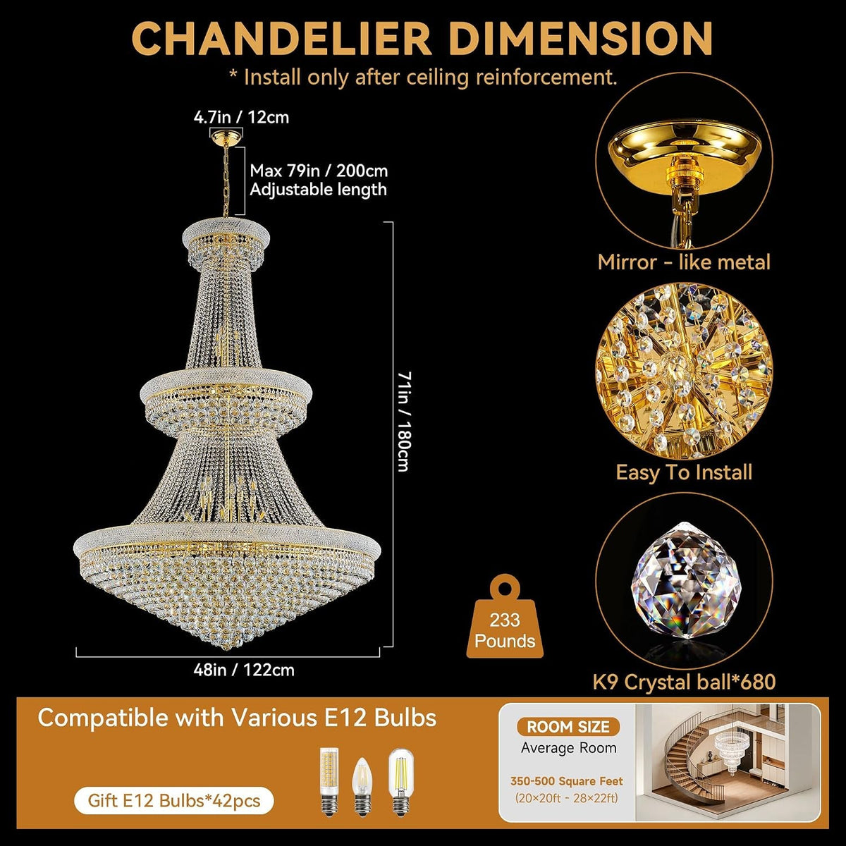 grand-gold-crystal-chandelier-48-inch-3-tier-empire-style-with-42-led-bulbs-680-k9-crystals-adjustable-chain-for-luxury-foyers-staircases-gold