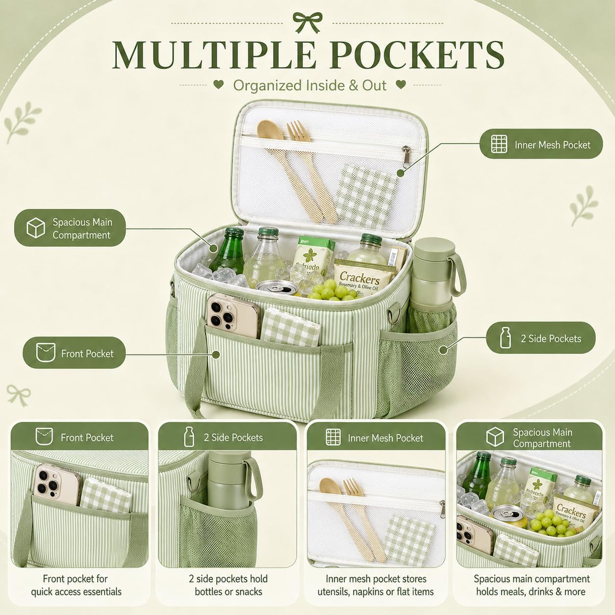 insulated-lunch-box-for-women-cute-corduroy-lunch-bag-with-shoulder-strap-leakproof-wide-open-lunch-tote-for-work-office-school-picnic-green-white-stripes