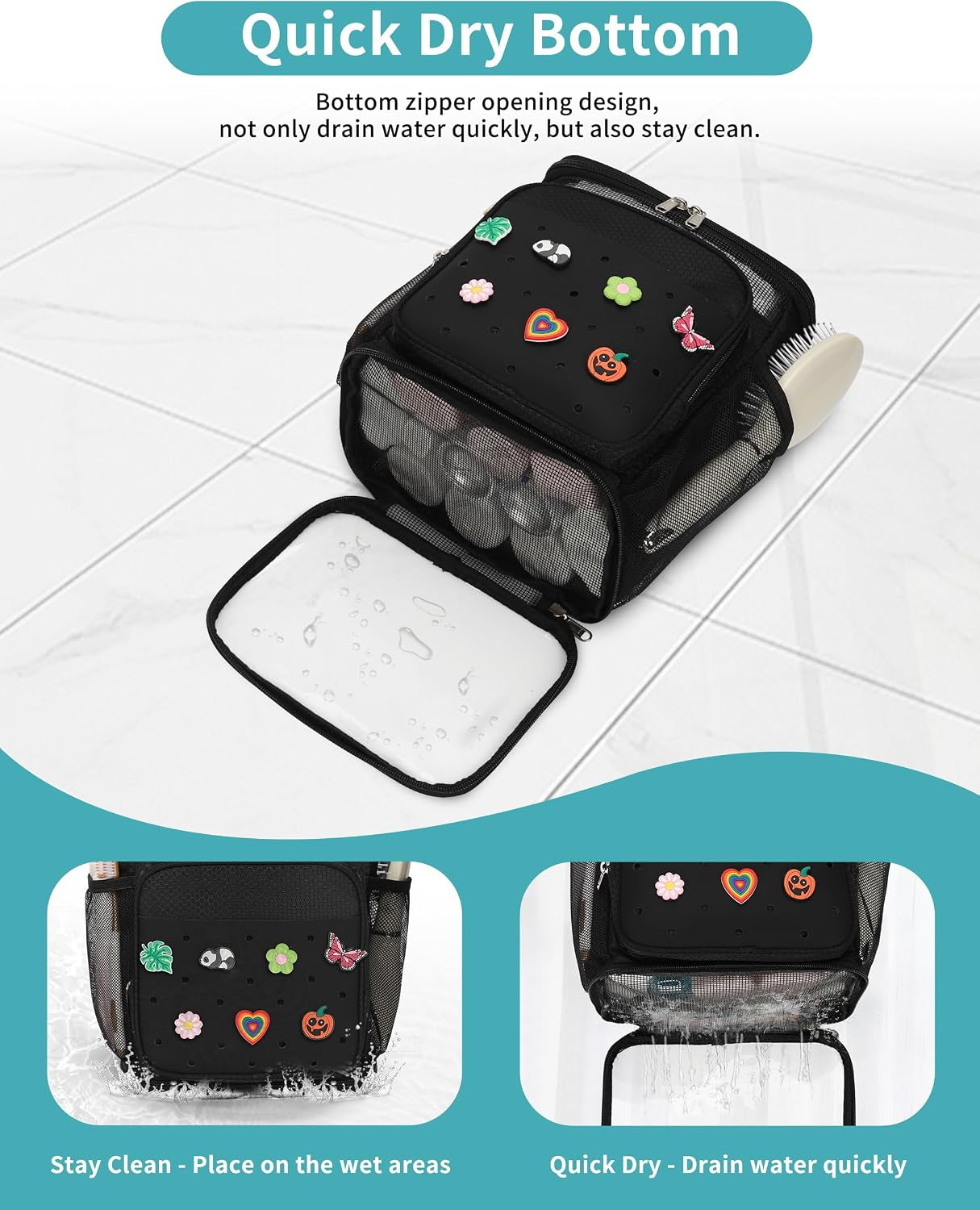 shower-caddy-portable-hanging-shower-caddy-for-college-dorm-room-essentials-mesh-shower-bag-with-diy-decoration-charms-large-capacity-toiletry-bag-for-gym-swiming-camping-bathroom-beach-travel
