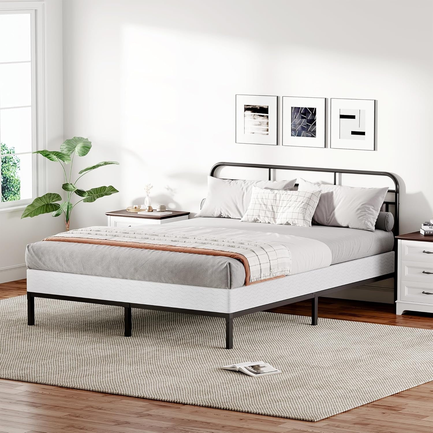 7-inch-box-spring-for-queen-bed-quick-assembly-queen-size-metal-mattress-foundation-with-fabric-cover-strong-steel-frame-heavy-duty-low-profile-bed-frame-base-cama-queen-upgraded-version