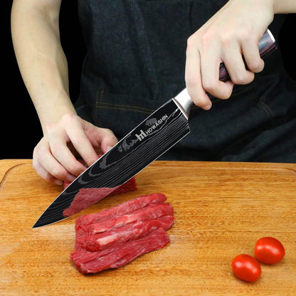 Kitchen Knife Set, Japanese 8” Chef Knife Set Professional 3 Piece3
