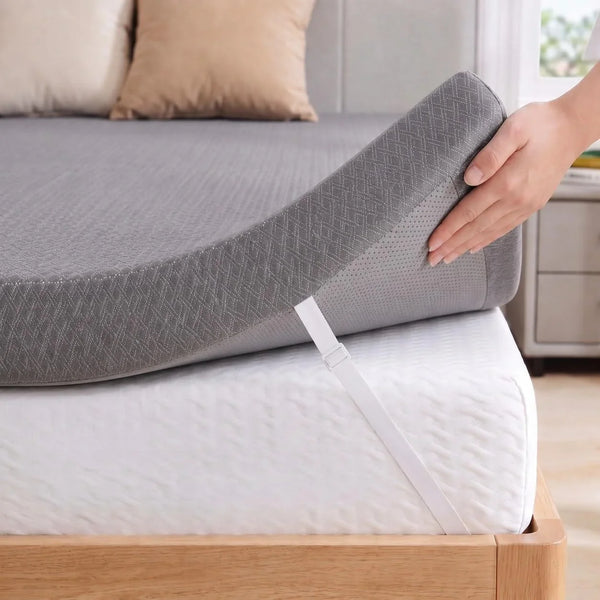 Mattress Topper Twin XL - 3 Inch Gel Infused Memory Foam XL Twin Mattress Toppers with Washable Cover,Bed Toppers for College Dorm,Gray1