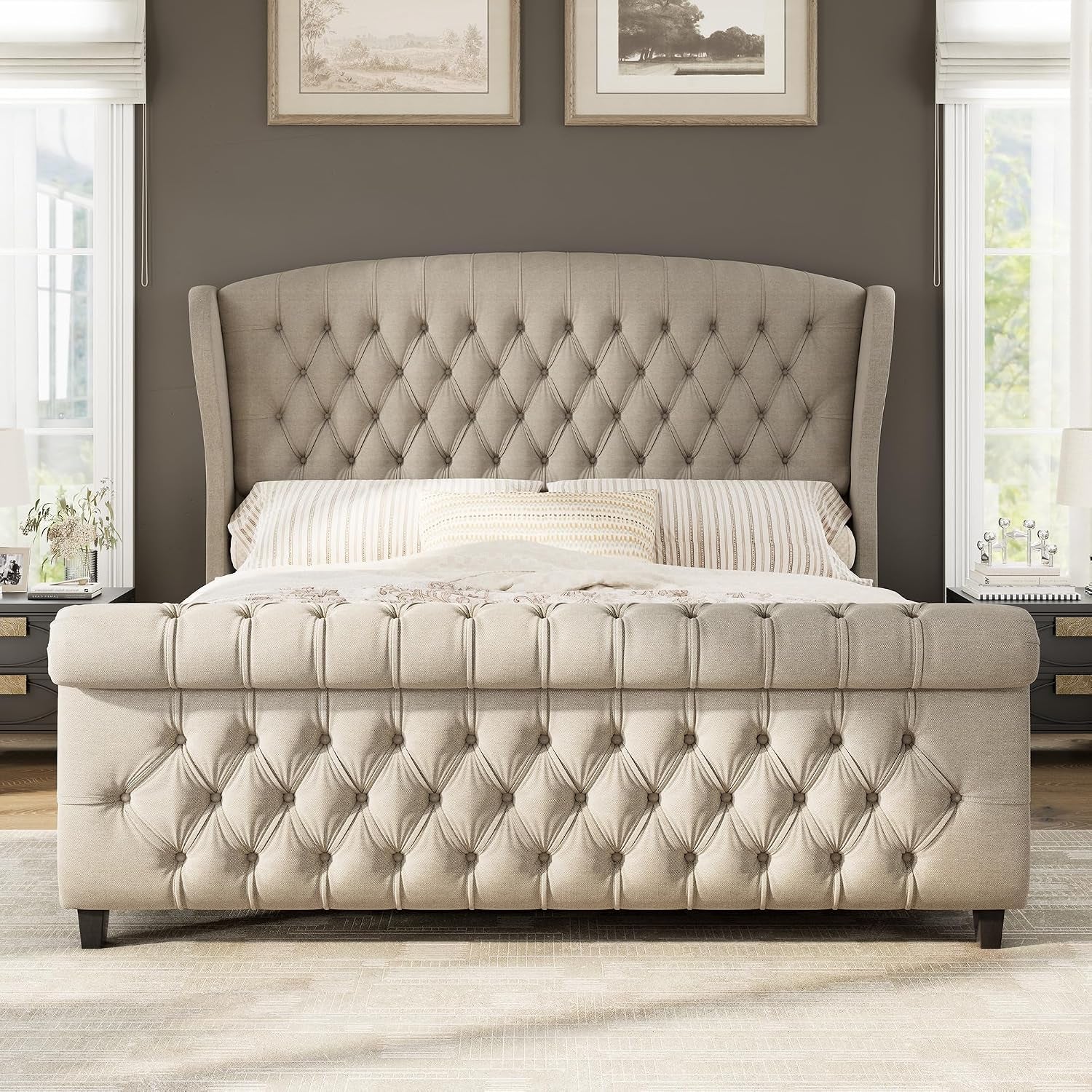 california-king-upholstered-sleigh-bed-frame-with-headboard