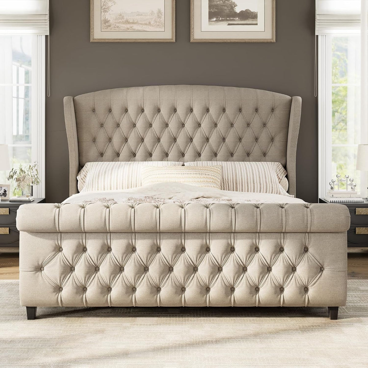 king-size-upholstered-sleigh-platform-bed-frame-with-headboard