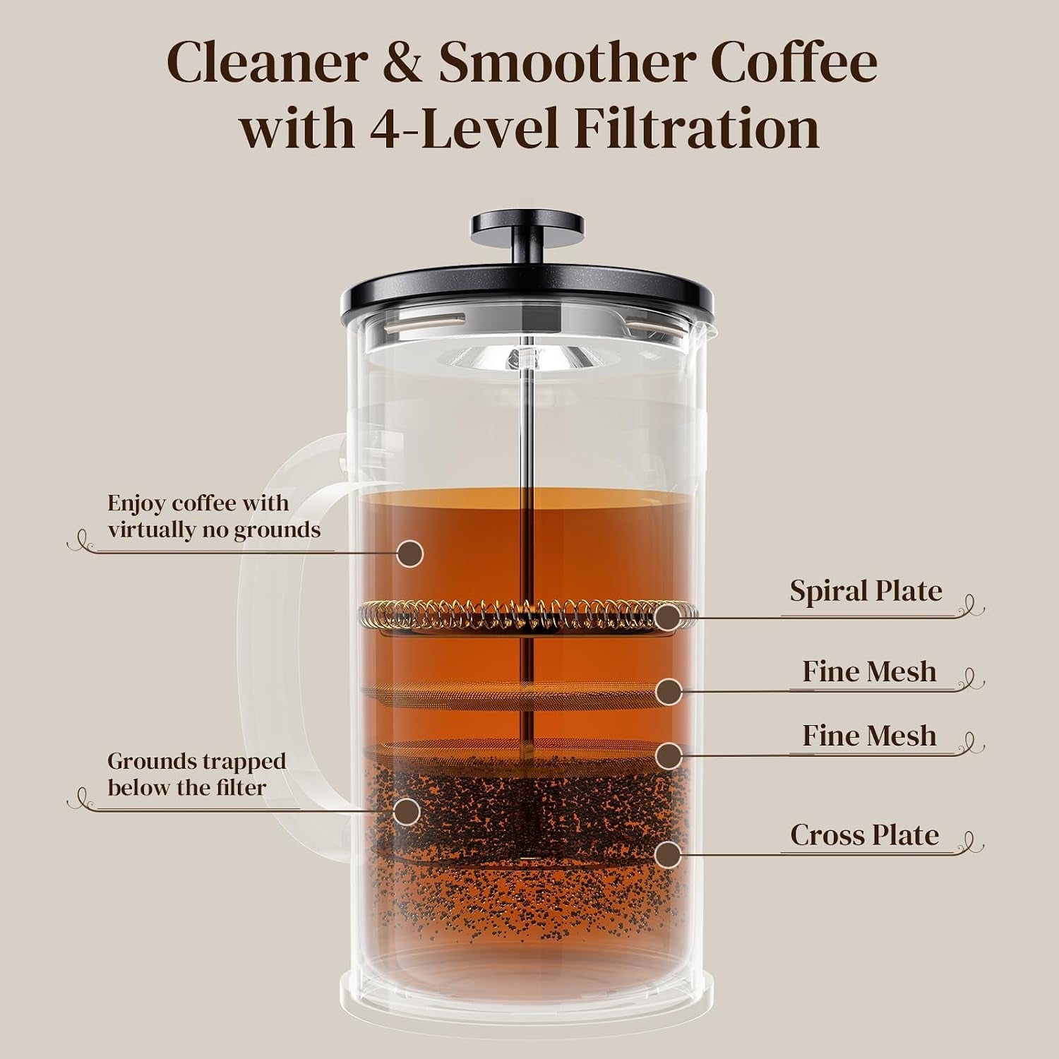 french-press-coffee-maker-no-plastic-touching-cafe-34oz-1-l-cafetera-thickened-glass-stainless-steel-brewer-cold-brew-pot-for-kitchen-travel-camping-tea-gifts-bar-accessories-decor-dark-pewter