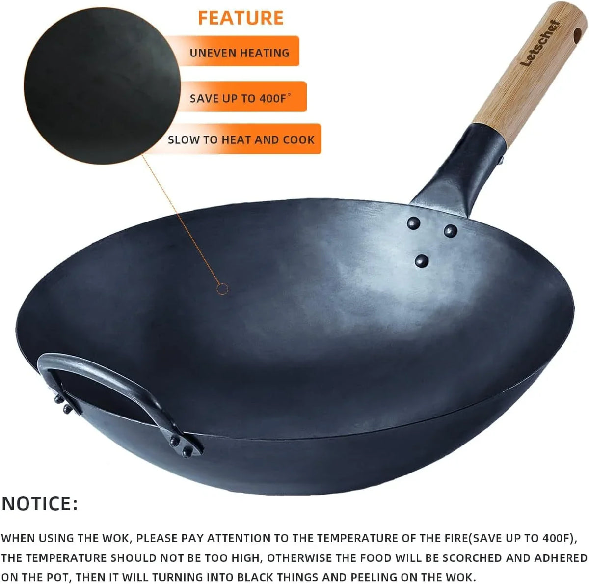 14-inch-carbon-steel-wok-with-round-bottom-free-chemical-cookware-for-gas-stoves-open-fire-hand-hammered-chinese-traditional-wok-with-bamboo-handleno-lid-included