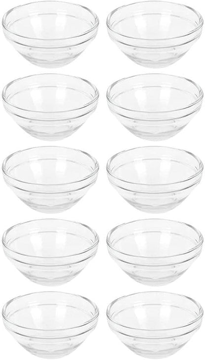10Pcs Plastic Cosmetic Mix Bowl, 7.5X3.5Cm Transparent Facial Mask Mixing Bowl, Prep Measuring Cup DIY Stirring Bowls Cosmetic Beauty Tool for Home Salon1