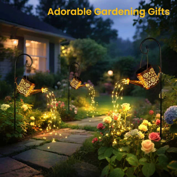 Solar Garden Lights Outdoor Decoration Flower Solar Watering Can Light7