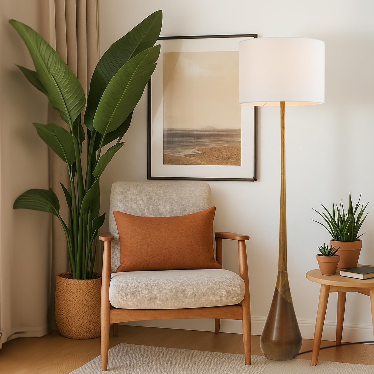novogratz-x-globe-harrington-65-floor-lamp-2-tone-faux-wood-base-white-fabric-shade-socket-rotary-switch-67225