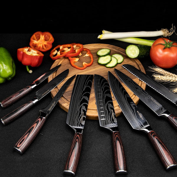 Seido Master 8-Piece Japanese Knife Set, High-Carbon Stainless Steel4