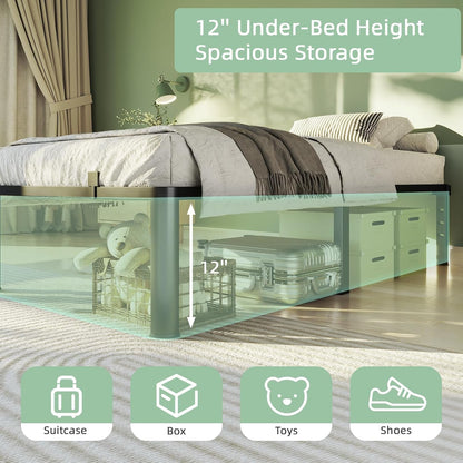 Twin Bed Frame, 14 Inch Heavy Duty Steel Platform, Noise-Free4
