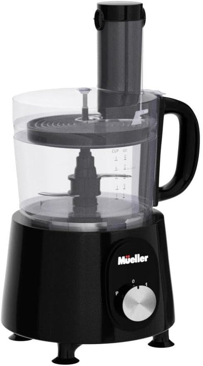 Mueller Ultra Prep Food Processor Chopper for Dicing, Slicing, Shredding, Mincing, and Pureeing, Food Chopper for Vegetables, Meat, Grains, Nuts, 8 Cup, Silver | for Dicing, Slicing, Shredding, Mincing, Pureeing, Food Chopper for Vegetables, Meat, Grains, Nuts, Silver4