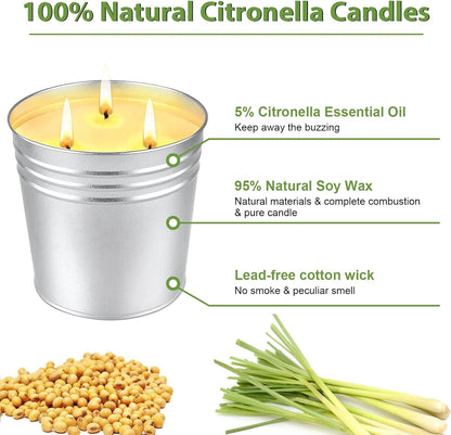 Citronella Candles Outdoor, 34OZ Large Citronella Candle for Patio Garden2
