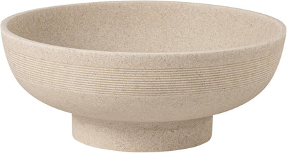 Large Decorative Fruit Bowl,10.43" Modern Snack Candy Bowl Beige | Sandstone Look,Minimalist,For Kitchen Counter,Dining Room Table Centerpiece Decor,Entryway,Home,Office,Hotel,Cafe,Bar1