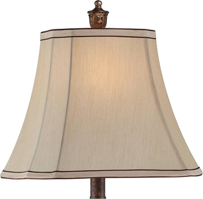 Frond 25" High Table Lamp Old Oak Petite Antique Vase Traditional Brown8