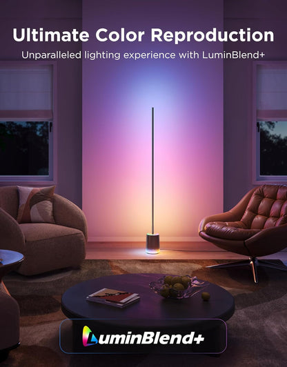 Govee Floor Lamp 3 with Luminblend+ Technology, 1000K-10000K Standing Lamp | Work with Matter, 2100Lm Modern Floor Lamps for Living Room, Bedroom, Office, Corner Lamp with Dynamic Scenes, Daysync2