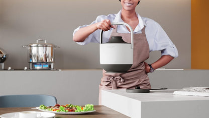 Powercooker Multi-Cooker, Steamer, Auto Warmer, Fast Cooking, Portable Pot, Detachable Heating Base, 5 Cooking Models, Touch Control Panel, Soup, Rice, Stews, Oatmeal & Yogurt, White7