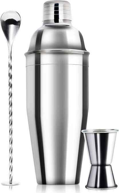 24Oz Cocktail Shaker Bar Set-Professional Margarita Mixer Drink Shaker Professional Stainless Steel Bar Tools Built-In Bartender Strainer for Martini Kit1