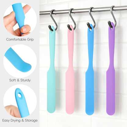 Silicone Cups for Melting Chocolate, 7 Pcs Cups and Spatulas Set3
