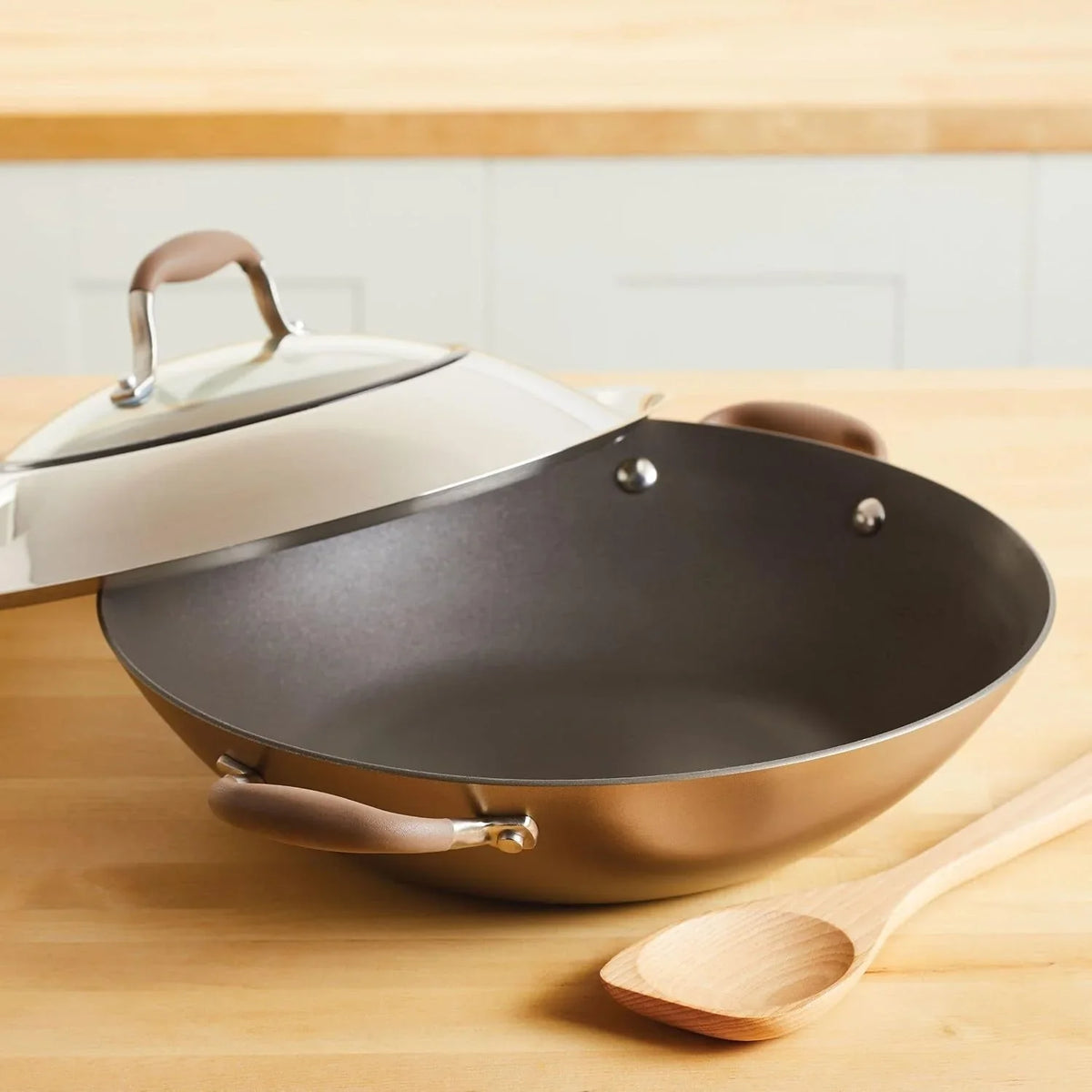 advanced-home-hard-anodized-nonstick-wok-stir-fry-with-lid-and-cooking-tool-14-inch-bronze