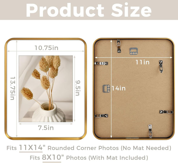 11X14 Bronze Aluminum Picture Frame Mat for 8X103