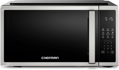 Compact Countertop Microwave, 0.7 Cu Ft, 700W, Stainless | 10 Power Levels, 3 One-Touch Presets, +30 Second Button, Time & Weight Defrost, Mute Option, Child Safety Lock, Digital Timer1