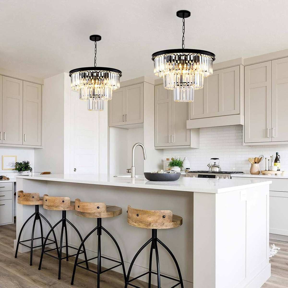 8-light-modern-crystal-chandelier-20-black-chandeliers-for-dining-room-contemporary-pendant-light-fixture-round-3-tier-adjustable-height-e12-for-living-room-foyer-entryway-bedroom
