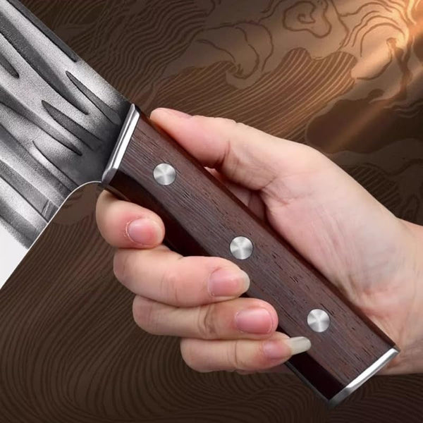 Meat Cleaver,Cleaver Knife 8 Inch Forged Kitchen Knife Household Sharp Slicing Knife Chopping Dual-Purpose Knife Meat Cutter Machete Bone Cutter, LAMAJIGA58444