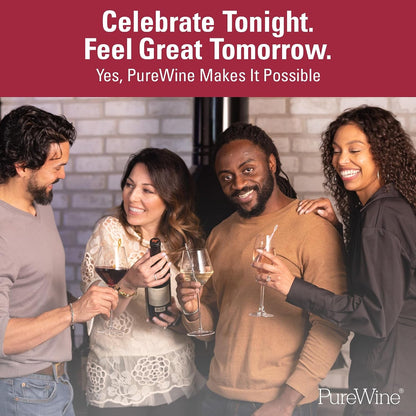 Purewine the Wand Wine Purifier, Removes Histamines & Sulfites - 8 Wands | Wine Wand Filters before You Drink; Remove Sulfites & Histamines; Helps Wine Allergies & Headaches. Purifies 3 Glasses/Wand8