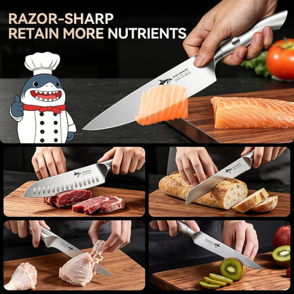 Kitchen Knife Set,5Pcs High Carbon Stainless Steel Chef Knife Set3