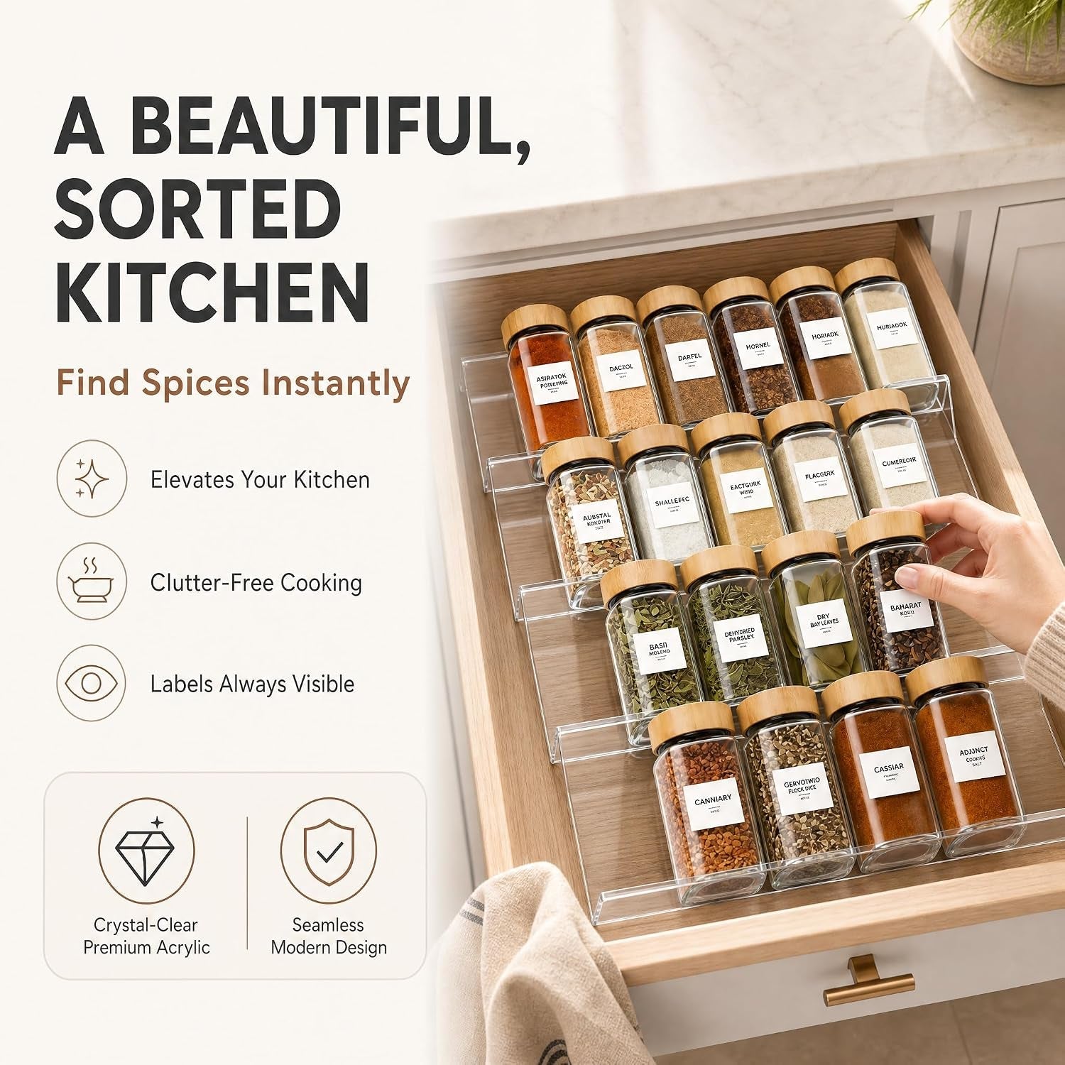 acrylic-spice-drawer-organizer-4-pk-expandable-13-26-acrylic-spice-rack-for-drawer-seasoning-organizer-tray-shelf-stackable-4-tier-herb-jar-rack-insert-for-kitchen-cabinet-herb-jars-not-included
